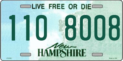 NH license plate 1108008