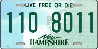 NH license plate 1108011