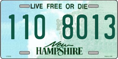 NH license plate 1108013