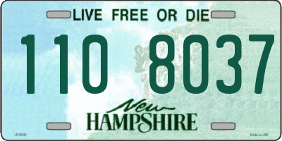 NH license plate 1108037