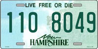 NH license plate 1108049