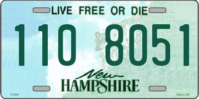 NH license plate 1108051