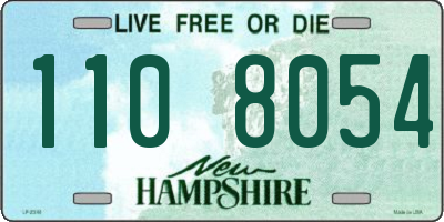 NH license plate 1108054