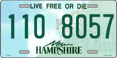 NH license plate 1108057