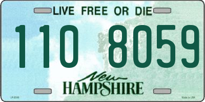 NH license plate 1108059