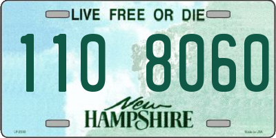 NH license plate 1108060