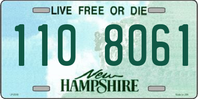 NH license plate 1108061
