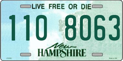 NH license plate 1108063