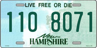 NH license plate 1108071