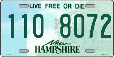 NH license plate 1108072