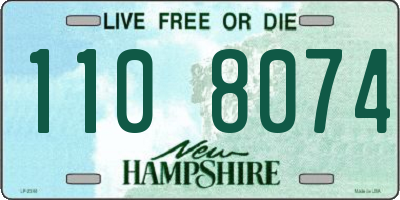NH license plate 1108074