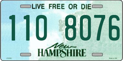 NH license plate 1108076