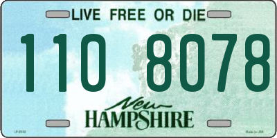NH license plate 1108078