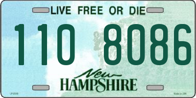 NH license plate 1108086
