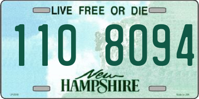 NH license plate 1108094