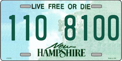 NH license plate 1108100
