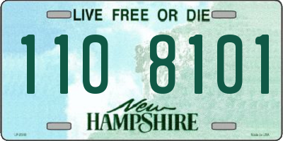 NH license plate 1108101