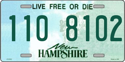 NH license plate 1108102