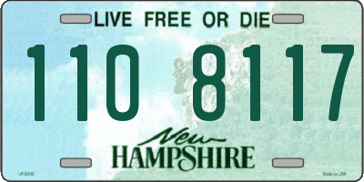 NH license plate 1108117