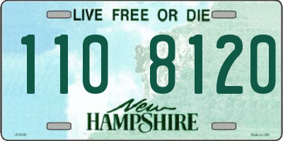 NH license plate 1108120