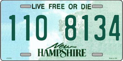 NH license plate 1108134