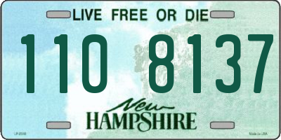 NH license plate 1108137