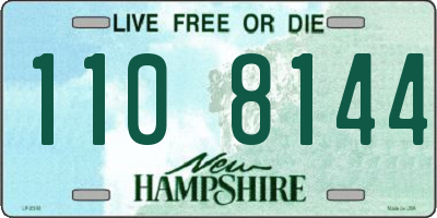 NH license plate 1108144
