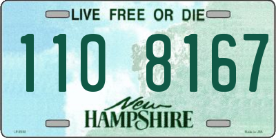 NH license plate 1108167