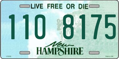 NH license plate 1108175
