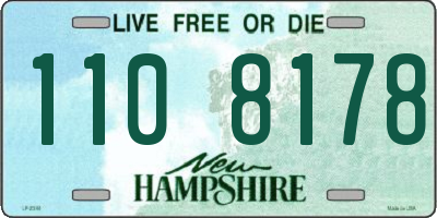 NH license plate 1108178