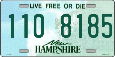 NH license plate 1108185
