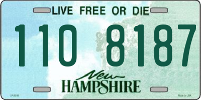NH license plate 1108187