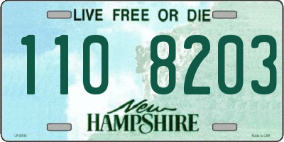 NH license plate 1108203