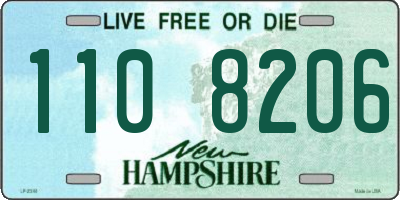 NH license plate 1108206