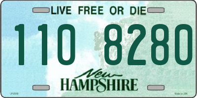 NH license plate 1108280