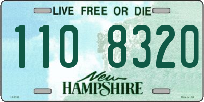 NH license plate 1108320