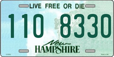 NH license plate 1108330