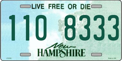 NH license plate 1108333