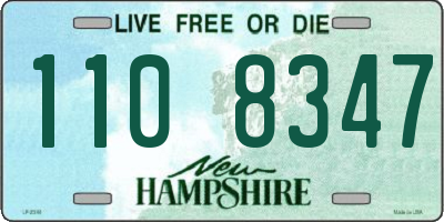 NH license plate 1108347