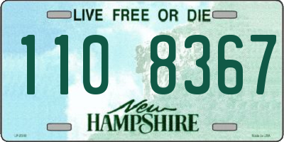 NH license plate 1108367