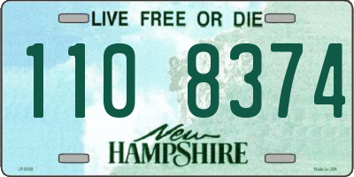 NH license plate 1108374