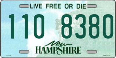 NH license plate 1108380