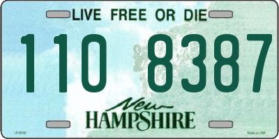 NH license plate 1108387