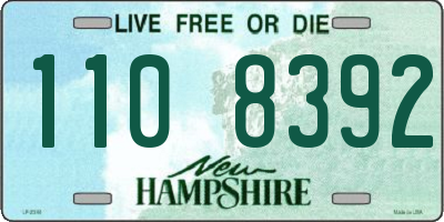 NH license plate 1108392
