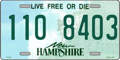 NH license plate 1108403
