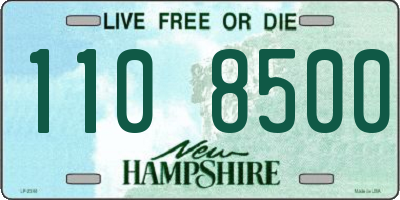 NH license plate 1108500