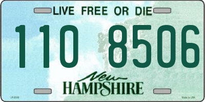 NH license plate 1108506