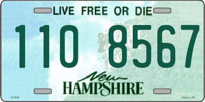 NH license plate 1108567