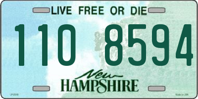 NH license plate 1108594