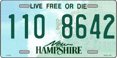 NH license plate 1108642